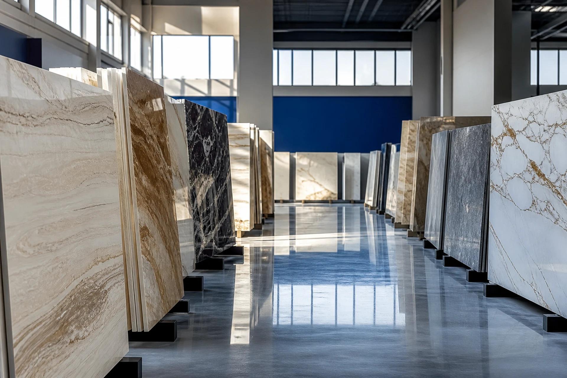 Natural stone and mineral products prepared for commercial supply